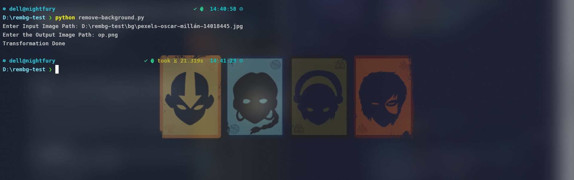 Remove Images Background Using A Single Command